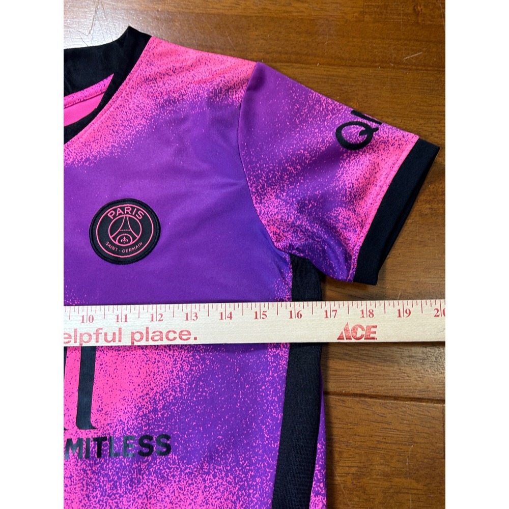 Paris Saint-Germain Limitless Soccer Jersey Youth S Pink Purple Messi 30 PSG - Picture 5 of 10